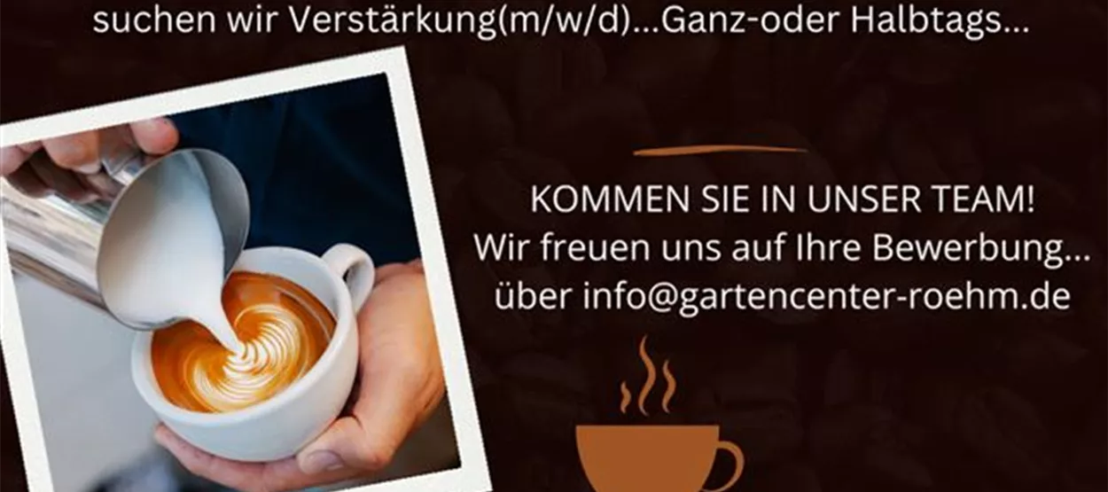 Für unser gemütliches Cafe